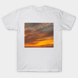 fire orange sunset T-Shirt